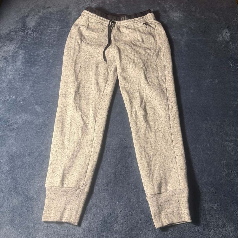 Victoria's Secret PINK Heather Gray Logo Waistband Jogger Sweatpants Size M